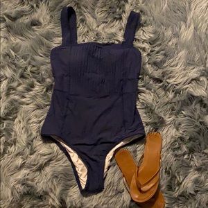Peony BlackBerry Pintucked One Piece